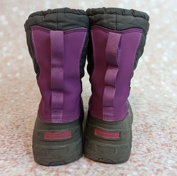 North Face Girls Alpenglow Purple Waterproof Snow Boots - Picture 3 of 12